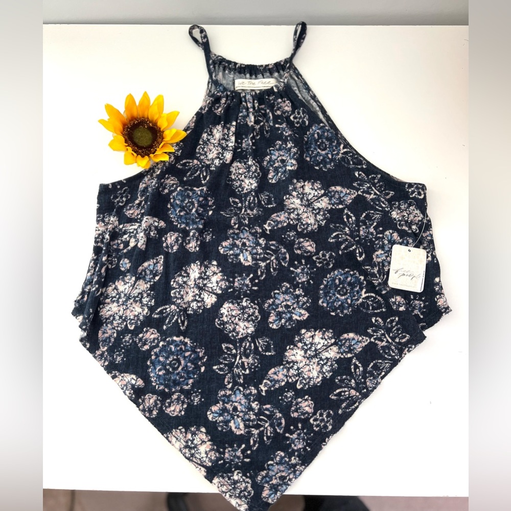 🌻🚨🆕FINAL PRICE🚨 FREE PEOPLE DAISY TANK-NAVY COMBO COLOR - Picture 10 of 15